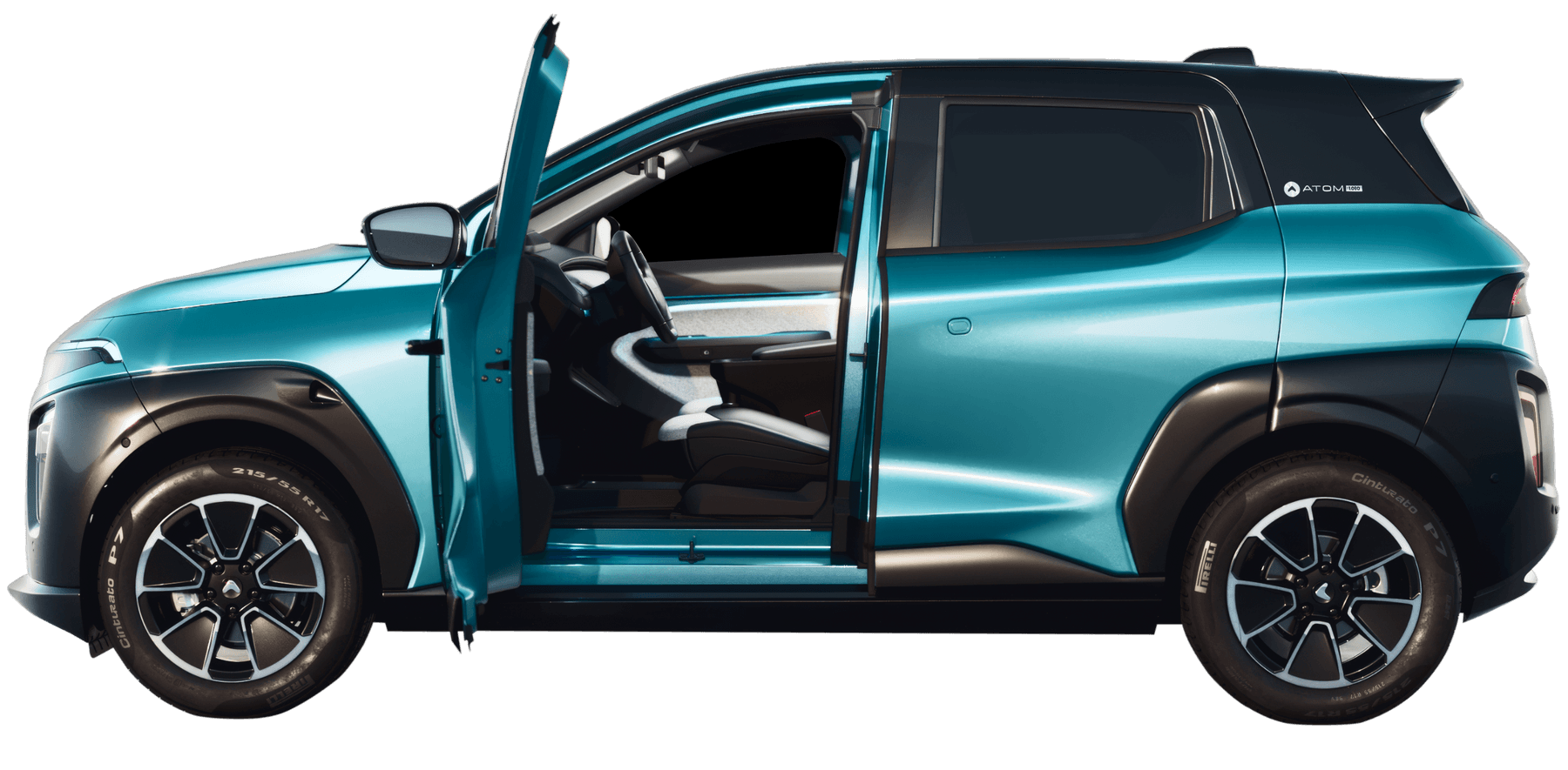 ATOM car side view